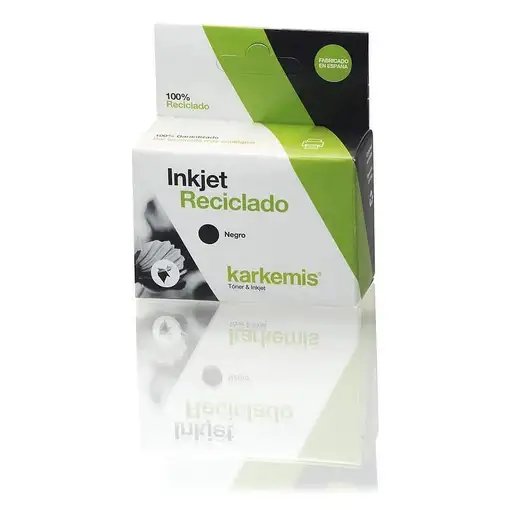 Cartucho de tinta reciclado karkemis hp 15 xl alta capacidad negro