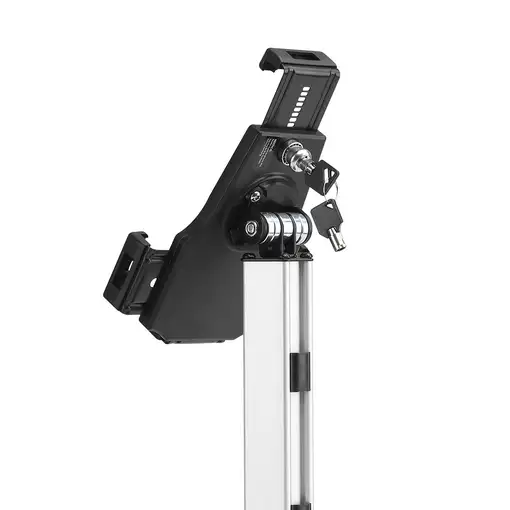 AISENS Soporte Antirobo de Sobremesa Ajustable (1 Pivote) para Tablet, Negro