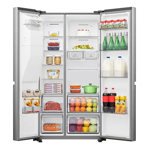 Hisense RS818N4TIC1 nevera puerta lado a lado Independiente 632 L Acero inoxidable