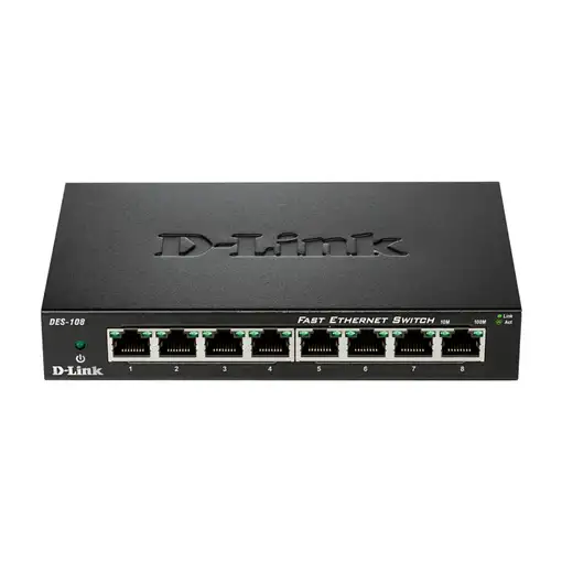 D-Link DES-108 switch No administrado L2 Gigabit Ethernet (10/100/1000) Escritorio