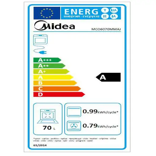 Horno 70 L Acero inoxidable MCO6070MMAJ MIDEA