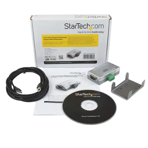 StarTech.com Adaptador Concentrador Hub 2 Puertos Serie Serial RS232 DB9 a USB