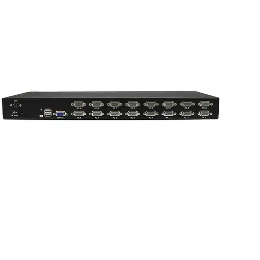 StarTech.com Conmutador KVM USB de 16 Puertos de Montaje en Rack de 1U con OSD