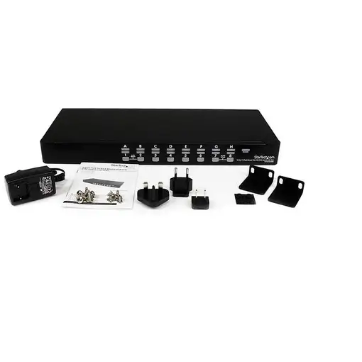 StarTech.com Conmutador KVM USB de 16 Puertos de Montaje en Rack de 1U con OSD