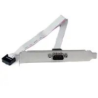 StarTech.com Adaptador de 40cm de Header Bracket Serie DB9 RS232 a IDC 10 Pines