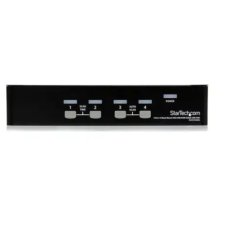 StarTech.com Conmutador Switch KVM 4 Puertos de Vídeo VGA USB 2.0 - 1U Rack