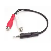 StarTech.com Cable Convertidor Adaptador Audio 15cm Mini Jack 3,5 mm a RCA Estéreo