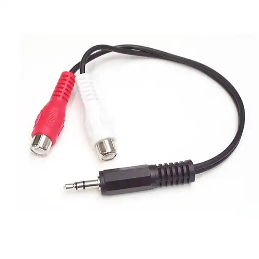 StarTech.com Cable Convertidor Adaptador Audio 15cm Mini Jack 3,5 mm a RCA Estéreo