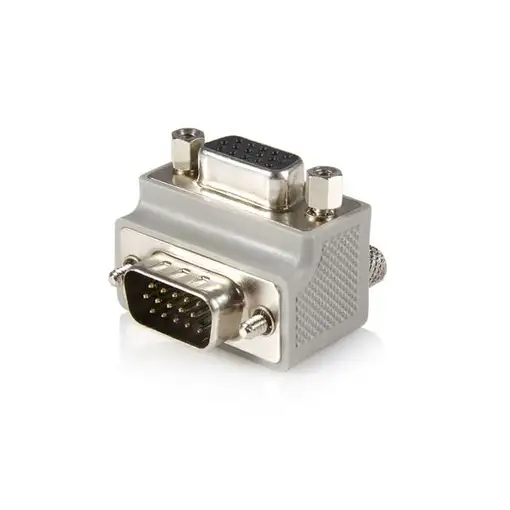 StarTech.com Right Angle VGA / VGA Cable Adapter Type 1 - M/F DB15 Gris StarTech.com Right Angle VGA / VGA Cable Adapter Type 1 - M/F DB15 Gris