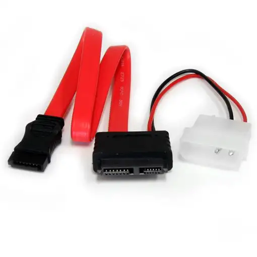 StarTech.com Cable Adaptador SATA de Línea Delgada a SATA con Alimentación LP4 - 1