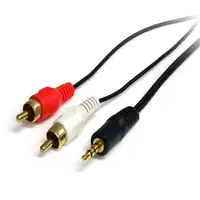 StarTech.com Cable Adaptador de Mini-Jack a RCA 91cm - Jack 3,5mm Macho - 2xRCA Ma