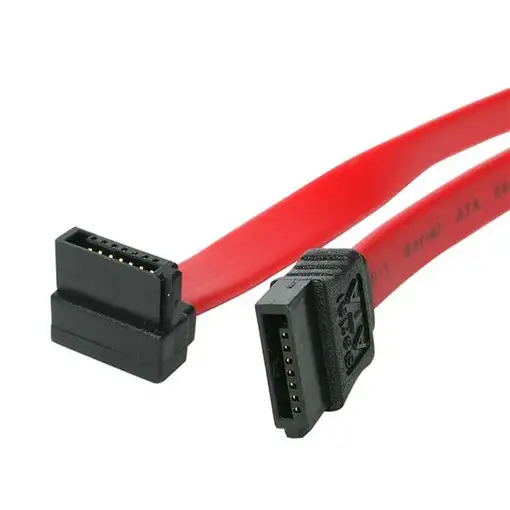 StarTech.com Cable SATA 0,45m Acodado en Ángulo Recto - Rojo - 18in Pulgadas Cable StarTech.com Cable SATA 0,45m Acodado en Ángulo Recto - Rojo - 18in Pulgadas Cable