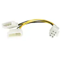 StarTech.com Cable de 15cm Adaptador de Alimentación de LP4 a PCI Express de 6 Pin StarTech.com Cable de 15cm Adaptador de Alimentación de LP4 a PCI Express de 6 Pin