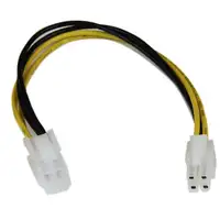 StarTech.com Cable 20cm Extensión Alargador Alimentación Corriente Placa Base ATX1