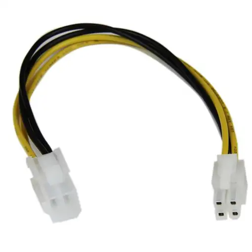 StarTech.com Cable 20cm Extensión Alargador Alimentación Corriente Placa Base ATX1