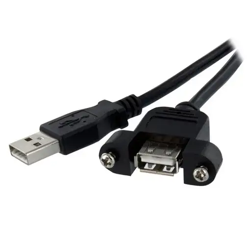 StarTech.com Cable Alargador de 30cm USB 2.0 para Montar Empotrar en Panel StarTech.com Cable Alargador de 30cm USB 2.0 para Montar Empotrar en Panel