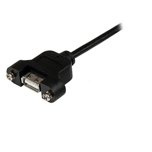 StarTech.com Cable Alargador de 30cm USB 2.0 para Montar Empotrar en Panel