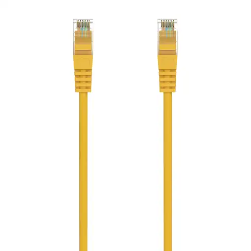 AISENS Cable de Red Latiguillo RJ45 LSZH Cat.6A 500 Mhz UTP AWG24, Amarillo, 1.5M