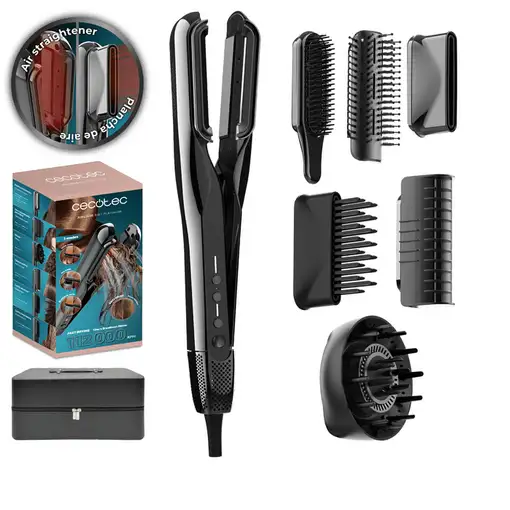 Cecotec AirLisse 6in1 Platinum Herramienta de peinado con múltiples accesorios Air