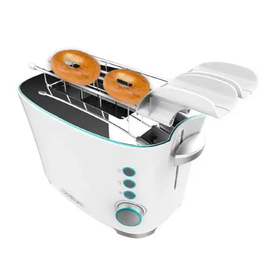 Cecotec Toast&Taste Double W 7 2 rebanada(s) 650 W Blanco Cecotec Toast&Taste Double W 7 2 rebanada(s) 650 W Blanco