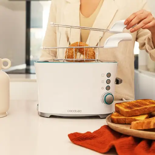 Cecotec Toast&Taste Double W 7 2 rebanada(s) 650 W Blanco