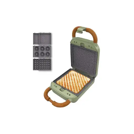 Cecotec Sandwichera Rock'nToast Retro One Green Cecotec Sandwichera Rock'nToast Retro One Green