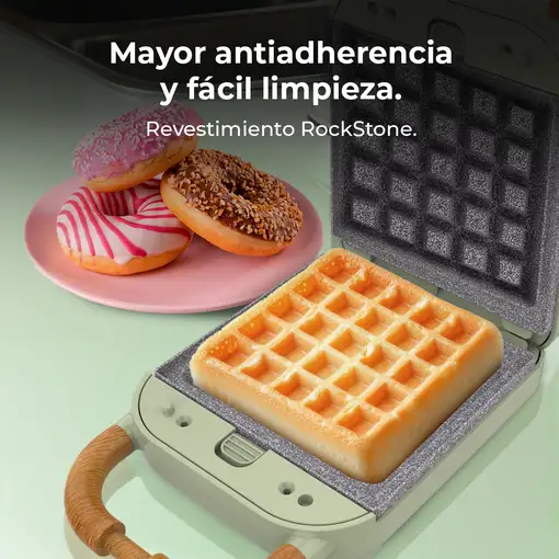 Cecotec Sandwichera Rock'nToast Retro One Green