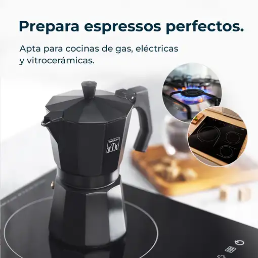 Cecotec Cafetera italiana Cumbia Mokclassic 900 Black