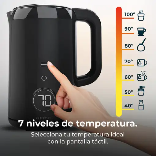 Cecotec Hervidor de agua Thermosense 600 Touch Neo