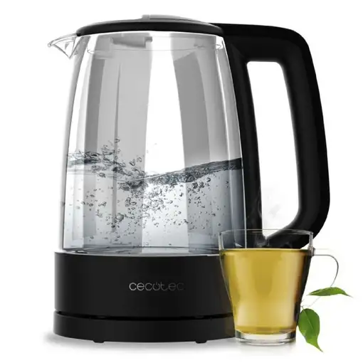 Cecotec ThermoSense 320 tetera eléctrica 1,7 L 2200 W Transparente, Negro