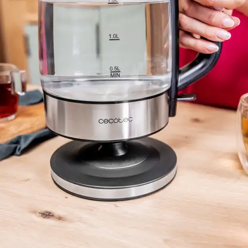 Cecotec Hervidor de agua ThermoSense 340 Clear