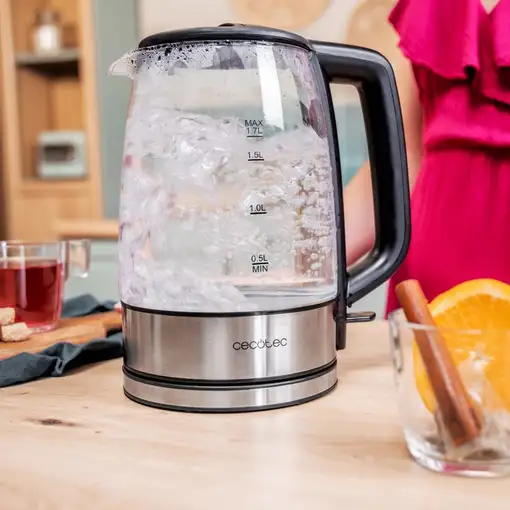 Cecotec Hervidor de agua ThermoSense 340 Clear