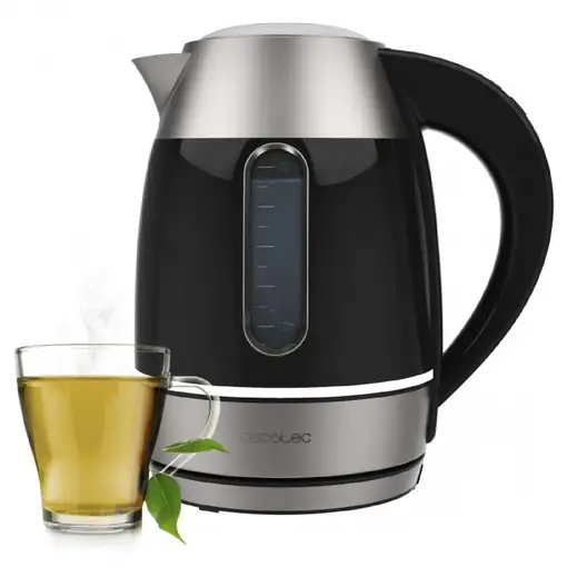 Cecotec Thermosense 400 VisionLight tetera eléctrica 1,7 L 2200 W Negro, Plata Cecotec Thermosense 400 VisionLight tetera eléctrica 1,7 L 2200 W Negro, Plata