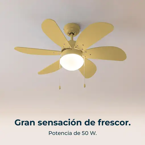 Ventiladores techo Amarillo CECOTEC