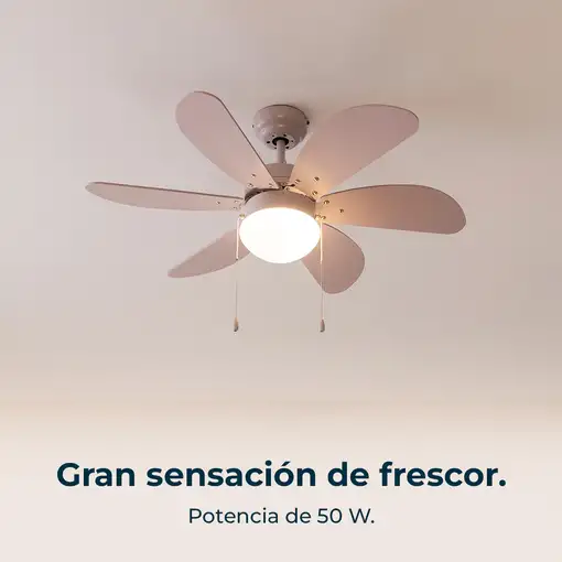 Ventiladores techo Rosa claro CECOTEC