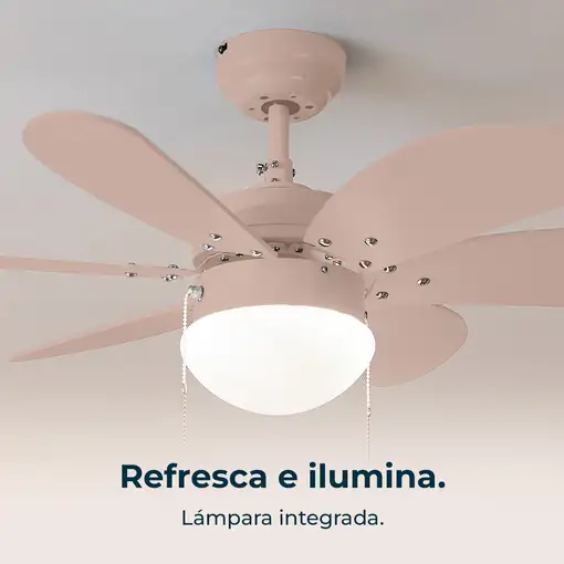 Ventiladores techo Rosa claro CECOTEC