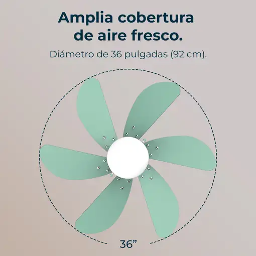 Ventiladores techo Verde CECOTEC