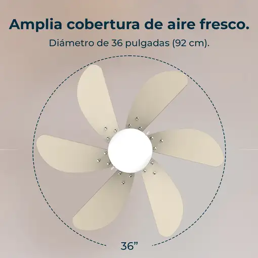 Ventiladores techo Oro CECOTEC