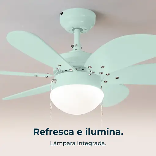Ventiladores techo Color menta CECOTEC