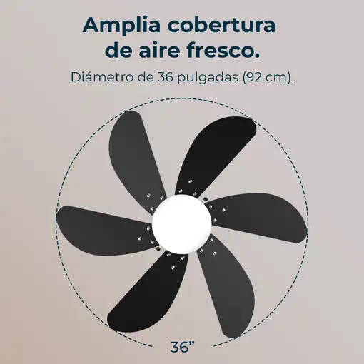 Ventiladores techo Negro CECOTEC