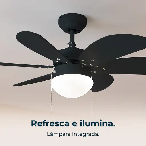Ventiladores techo Negro CECOTEC