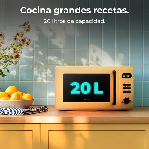 Cecotec Proclean 5110 Amarillo Microondas con grill Encimera 20 L 700 W