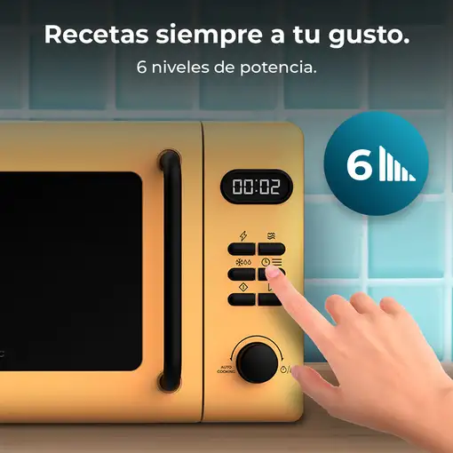 Cecotec Proclean 5110 Amarillo Microondas con grill Encimera 20 L 700 W