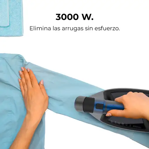 Plancha vapor-seco suela antiadherente 3000 W Negro 01878 CECOTEC