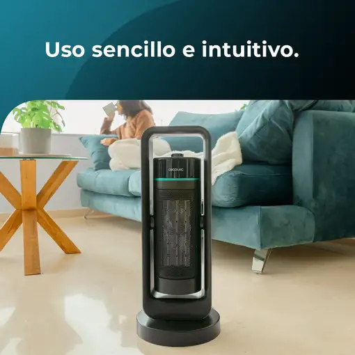 Cecotec ReadyWarm 2000 Max Ceramic Rotate Interior Negro 2000 W