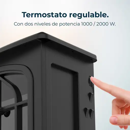 Cecotec ReadyWarm 2000 Flames Interior Negro 2000 W Convector