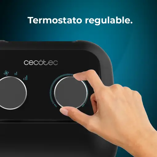 Cecotec Calefactor cerámico de sobremesa ReadyWarm 1500 Max Ceramic Black