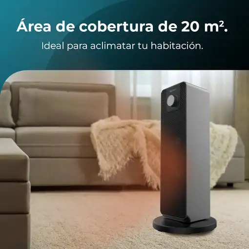 Cecotec ReadyWarm 2000 Max Ceramic Rotate Interior Negro 2000 W