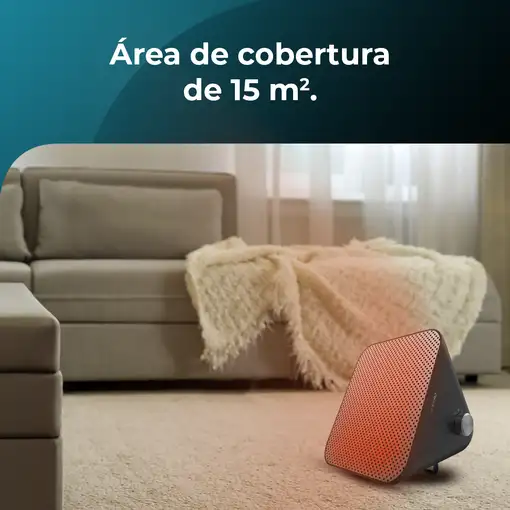 Cecotec Calefactor Cerámico de Sobremesa ReadyWarm 1500 Max Ceramic Design, 1500W