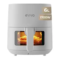 EVVO Freidora sin aceite Tasty Fryer - 6,5 litros, 1700W, Tecnología Dual Cyclone EVVO Freidora sin aceite Tasty Fryer - 6,5 litros, 1700W, Tecnología Dual Cyclone